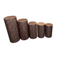 thumbnail image 3 of 5 cubiertas cilíndricas para pedestal, suaves y elásticas para mesa de postre. Grano de madera, 3 of 9