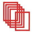 thumbnail image 1 of Unique Bargains Cadre Photo Magnétique 8x10, 5 Pcs Cadre Photo Magnétique Réutilisable pour Réfrigérateur, Rouge, 1 of 7