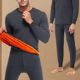 thumbnail image 5 of Blekii Thermal Underwear Set for Men & Women, High Neck Winter Base Layer, Gold Fleece Lined Warm Top & Pants, Thickened Cold Protection Set, Ideal for Seniors Or Outdoor Work, Full, 5 of 8