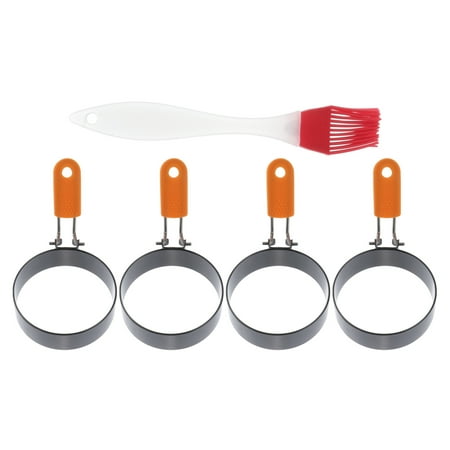 

Round Egg Cooker Rings Stainless Steel DIY Egg Frying Molds (Assorted Color)