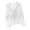 White, variant on Cekizud Hooded Knit Cardigan for Women Long Sleeve Button Front Drawstring Hood Casual Cardigan Sweater, Free Size