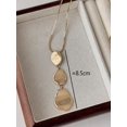 thumbnail image 6 of Layered Triple Pebble Pendant Necklace In Goldtone With Snake Chain, 6 of 14