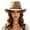 Khaki, variant on Valora Classic Western Cowboy Hat For Fedora Style Daily Wear White