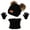 Black, variant on Viworld 3Pcs/Set Baby Kids Beanie Hat Scarf Gloves Set Winter Warm Double Pom Pom Knit Hat Scarf Gloves for Girls Boys 1-5 Years