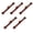 Light brown, variant on Cheongsam Buttons Jade Bead Closure Buckle for Hand Sewing Sweater Cardigan 5PCS