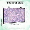 thumbnail image 7 of SEANATIVE Stove Top Cover for Electric Stove Multi-Purpose Stove Dust-proof Cover Protector Heat-Resistant Stovetop Mat for Induction Cooktops, Pearl Diamond Violet Pink Valentine's Day, 7 of 7