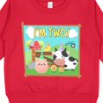 thumbnail image 3 of Inktastic I'm Two Farm Animals Wearing Birthday Party Hats Toddler Sweatshirt, 3 of 4