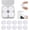 White, variant on 20 Pcs NFC Tags,NFC Stickers Cards with Adhesive Back, Round Rewritable NFC Cards, 504 Bytes Memory Compatible with NFC Enabled Phones (25mm)…