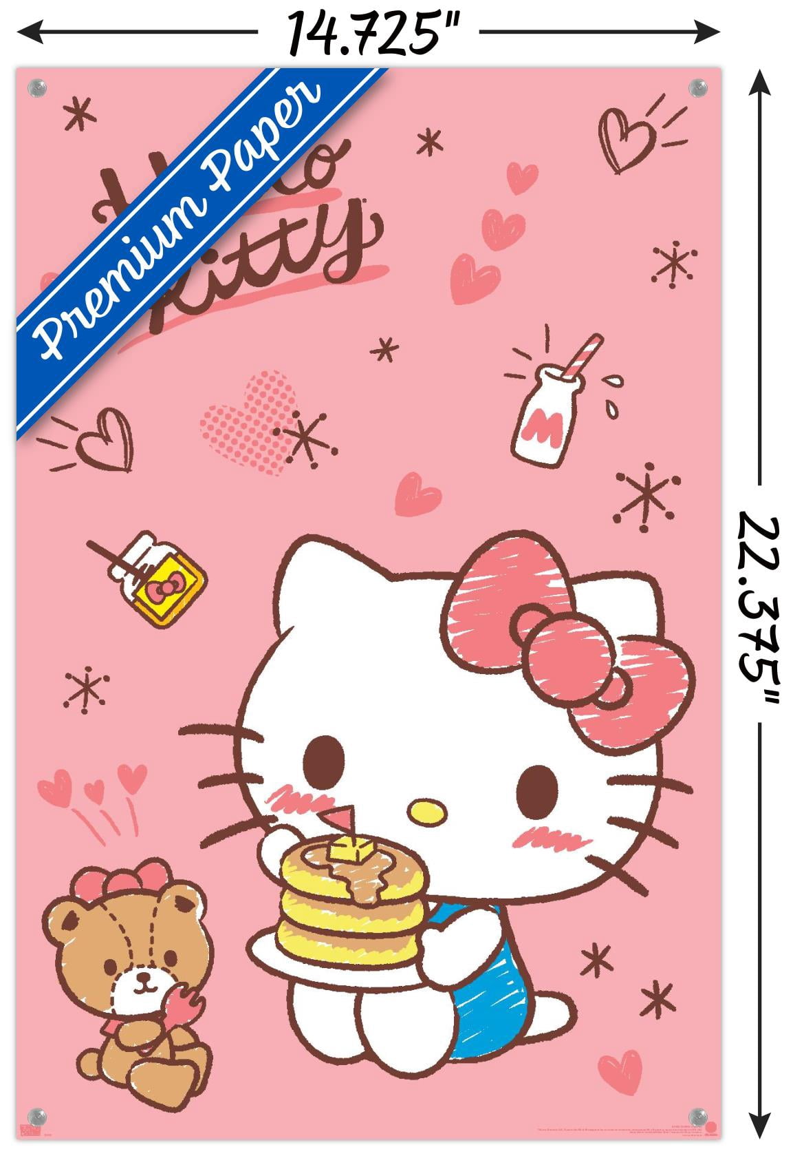 Hello Kitty: 25 Snack Time - Pancakes Wall Poster, 22.375