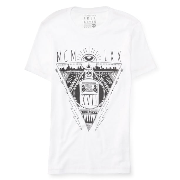 Camiseta gráfica Aeropostale MCM LXX para hombre color blanco XS