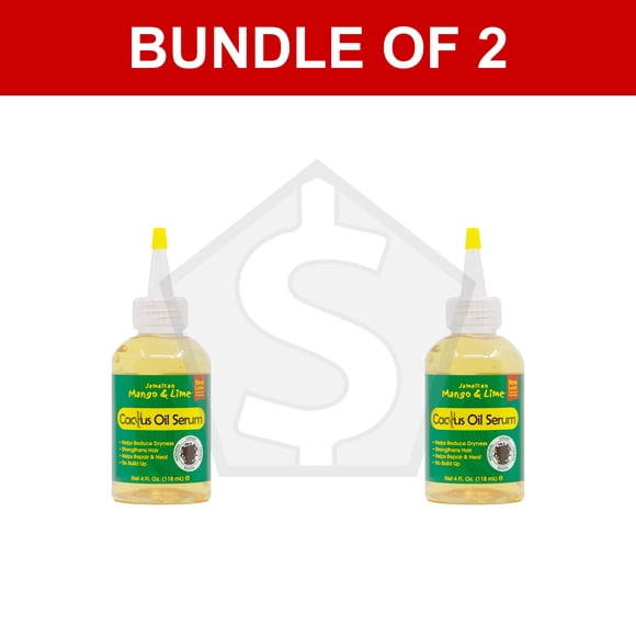 Bundle of 2 - JAMAICAN MANGO & LIME Cactus Oil Serum (4oz)