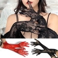 thumbnail image 3 of Gloves Fine Workmanship Bridal Gloves Lace With Finger for Wedding, 3 of 5