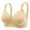 Beige, variant on CFLVAEK Wirefree Bras for Women Plus Size Push Up Everyday Bra Lightly No Underwire Bralette Breathable Full Coverage Tshirt Bras Beige L
