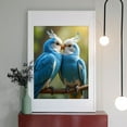 thumbnail image 2 of Diamond Art Kit for Adults, Blue Feathered Parrots Perched Together Diamond Painting for Adults Beginners, DIY Diamond Art Painting Kits, 5D Diamond Painting Crafts for Home Decor 12x16 Frameless, 2 of 7