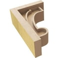 thumbnail image 6 of 3"W x 6"D x 9"H Classic Alma Rough Cedar Woodgrain TimberThane Corbel, Primed Tan, 6 of 6