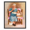 thumbnail image 2 of Hilo bordado abuela niña punto de cruz completo 11CT algodón DIY impreso FLhrweasw Nuevo, 2 of 9