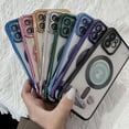 thumbnail image 2 of Reiko Magnetic Wireless Charging TPU Bumper Case for iPhone 14 Pro Max in Blue, 2 of 2