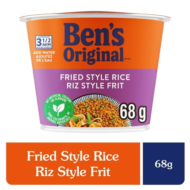 BEN'S ORIGINAL™ Fried Style Rice Single Serve Cup, Snack or Side, Microwave in 3.5 Minutes, 68 g