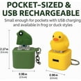 thumbnail image 4 of Frog Croaking Keychain with LED Light – Rechargeable Sensory Sound Button, Portable Fidget Tool for Adults Seeking Focus and Stress Relief On The Go (mix), 4 of 6