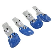 Pet Footwear Protector Socks Pets Supplies Adorable Paw Protectors Replaceable Dog 4 Pcs