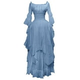 Juesizh Renaissance Costume Women Plus Size Off The Shoulder Long ...