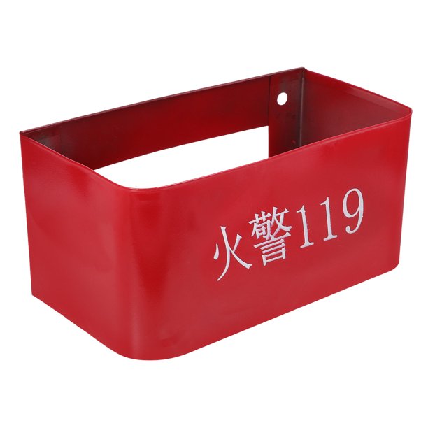 unbranded Soporte Metálico Rojo Para Extinguidores Con Montaje En Pared Fácil Instalación Y Base De Almacenamiento
