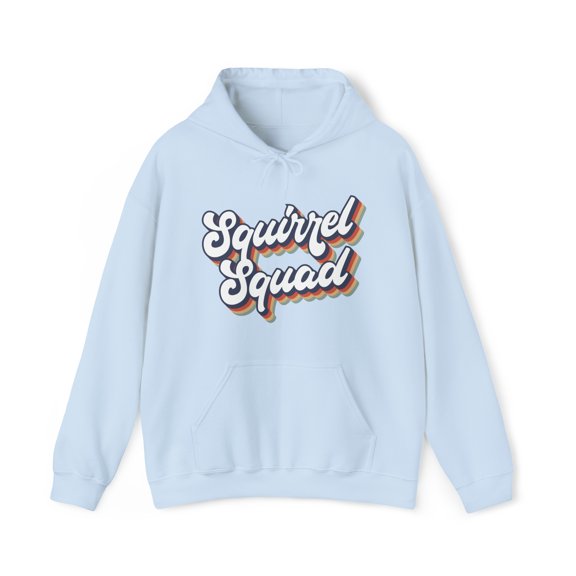 Squirrel Squad Retro Lover Woodland 70s Hoodie, Gifts, Hooded Sweatshirt