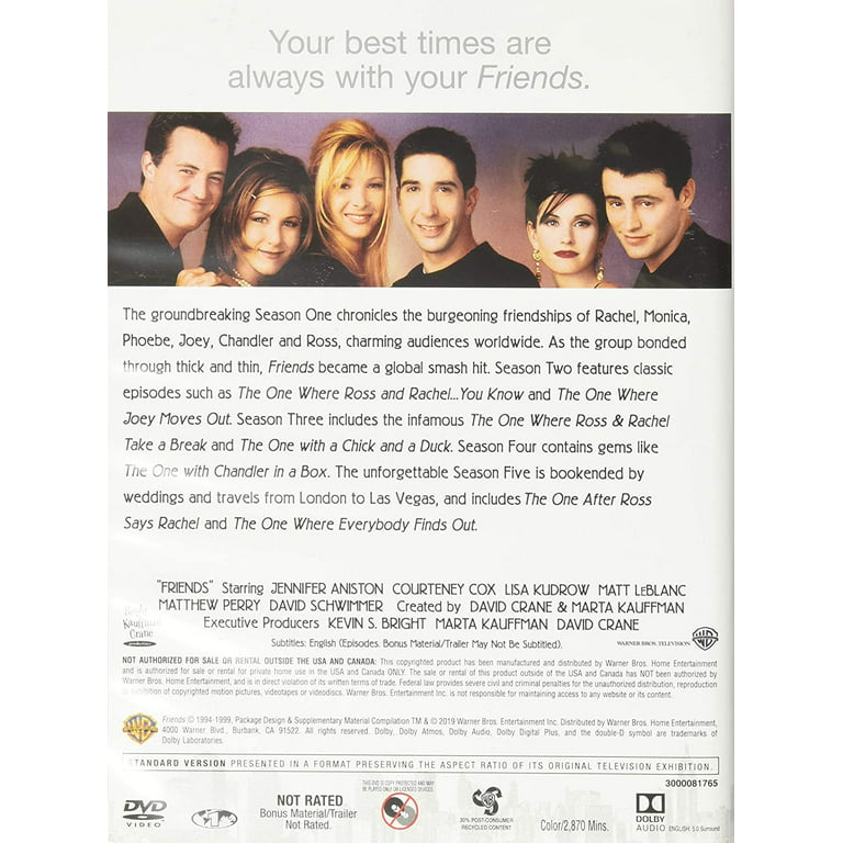 Friends: The Complete Series Collection, DVD