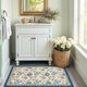 thumbnail image 3 of Alfombra Jinchan, 91 x 152 cm, floral, vintage, antideslizante, lavable, 3 of 8