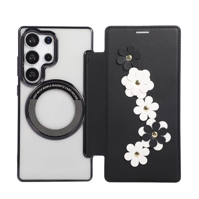 Case For Samsung Galaxy S25 Ultra/S25 Plus/S25, PU Leather Cover With RFID Blocking Card Slot Wireless Charging Shell