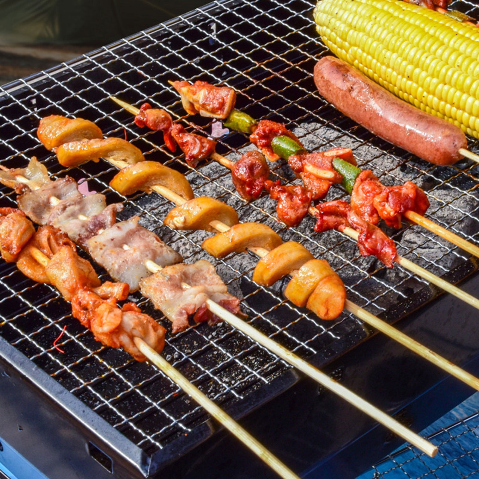 Home Saving! Jubipavy Foldable Outdoor BBQ Grill With Thickened Grate Thickened Non-Stick Stove For Outdoor Barbecue And Home Cooking