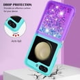 thumbnail image 4 of Funda para Samsung Galaxy Z Flip 6 5G Transparente con Brillos Carcasa Protectora Antigolpes con Glitter Brillante, 4 of 5