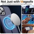 thumbnail image 2 of Funda magnética para iPhone 12 Pro Max [Compatible con Magsafe] [Protección contra caídas de grado militar] Funda protectora translúcida mate delgada a prueba de golpes para iPhone 12 Pro Max, azul, 2 of 8