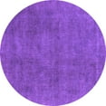 thumbnail image 1 of Ahgly Company Indoor Round Oriental Purple Industrial Area Rugs, 7' Round, 1 of 4