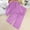 Purple, variant on Kids Girls 2pc Outfits Set Long Sleeve Solid Button Down Shirts + Wide Leg Pants High Waist Loose Fit Tracksuit