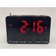 thumbnail image 1 of (Marco negro y pantalla roja) Reloj despertador con radio FM con panta, 1 of 2