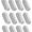 White, variant on Men's Double Tough Durability Crew Socks, 12-Pack, Size 6-12