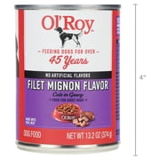 Ol Roy Filet Mignon Flavor Cuts in Gravy Wet Dog Food, 13.2 oz Can