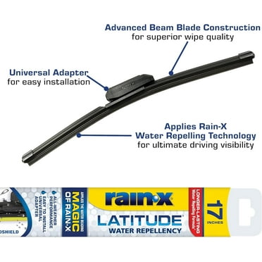 Rain-X Latitude Water Repellency 17" 2-IN-1 Windshield Wiper Blade