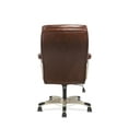thumbnail image 4 of 3-Sixteen High-Back Executive Chair, Supports Up To 250 Lbs., Brown Seat/Brown Back, Chrome Base, 4 of 5