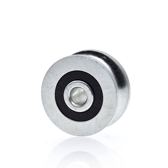 4pcs 6x30x14 Mm U-type Rolling Wheel ,grooved Bearing Pulley Track Guide Wheel/wire Rope Overhead Crane ,Work Smooth and Silent