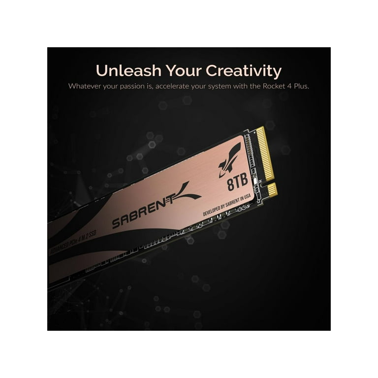 SABRENT 8TB Rocket 4 Plus NVMe Gen4 PCIe SSD, M.2 Internal