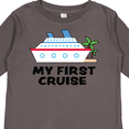 thumbnail image 4 of Inktastic My First Cruise with Cruise Ship and Palm Trees Boys or Girls Long Sleeve Toddler T-Shirt, 4 of 5