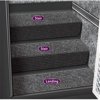 presto fit 53090 10 in. step huggers for rv stair - black granite