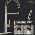 thumbnail image 2 of Anzzi Kf-Az303 Ola 1.8 GPM Single Hole Kitchen Faucet - Nickel, 2 of 9