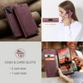 thumbnail image 4 of Galaxy A53 5G Wallet Case, TECH CIRCLE PU Leather Flip Folio Case with Card Holders RFID Blocking Kickstand Shockproof TPU Inner Shell Phone Cover for Samsung Galaxy A53 5G 6.5 inch 2022, Winered, 4 of 9