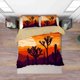 thumbnail image 2 of 3D Cactus Desierto Puesta de Sol Cielo Funda de edredón Juego de ropa de cama Funda de edredón Fundas de almohada, 2 of 3