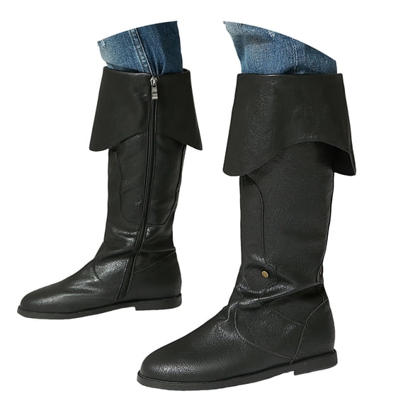 Mostsola Fold Over Knee High Boots Women Vintage Western Fall Boots for Women 2025 Zipper Booties