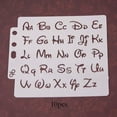 thumbnail image 4 of Rongfmy 10 Pieces Alphabet Stencils Letter Painting Templates for DIY Crafts Card Making, 4 of 8