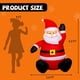 thumbnail image 5 of Papá Noel inflable navideño de 1,2 m con luz LED para exteriores COMIN, 5 of 6